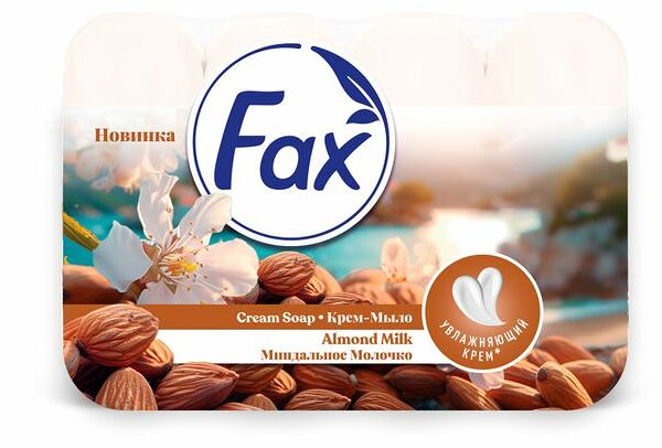 Мыло твердое Fax Миндальное молочко 4х70 г