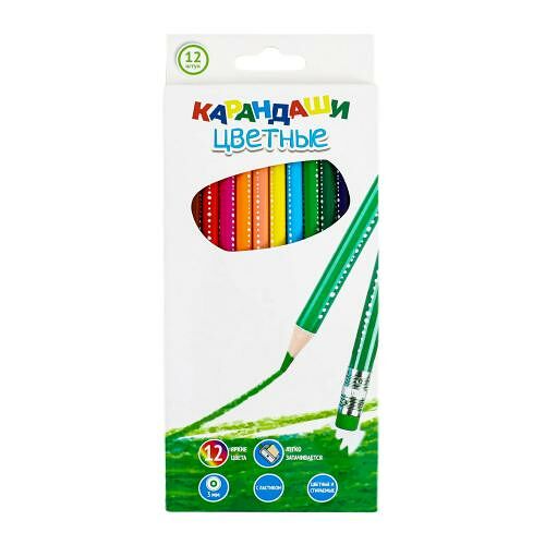 Набор цветных карандашей 12 шт