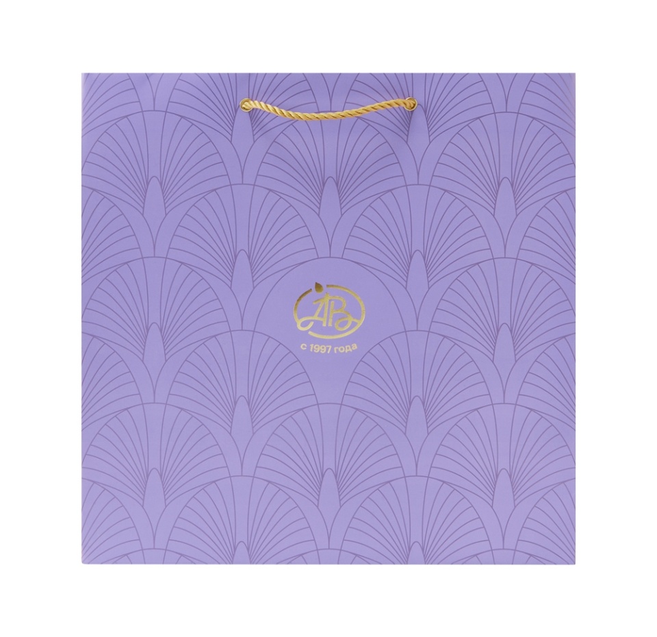 

Пакет подарочный Нежные мечты Азбука вкуса M, 30х30х14 см, сиреневый