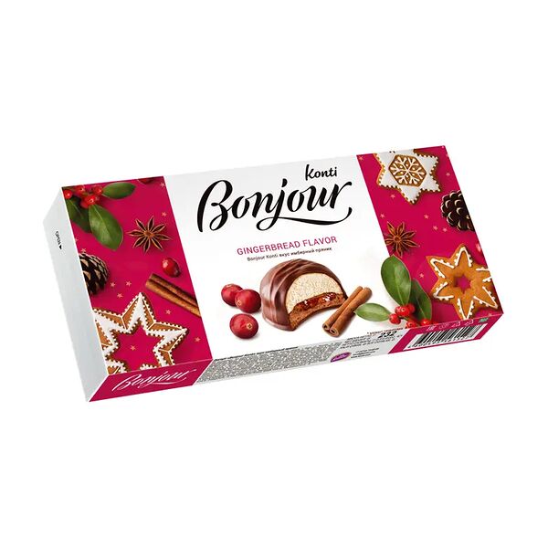 Десерт, Bonjour Konti, 232 г, в ассортименте 