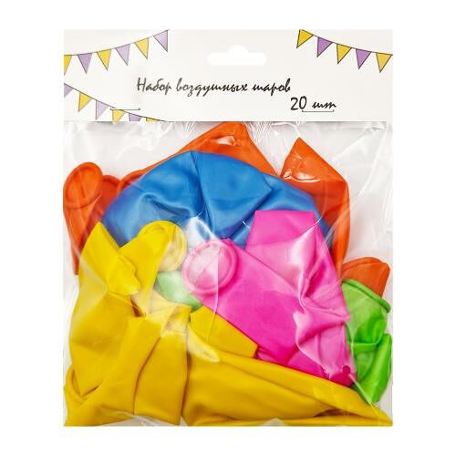 Шары воздушные жемчужные 20 шт в ассортименте