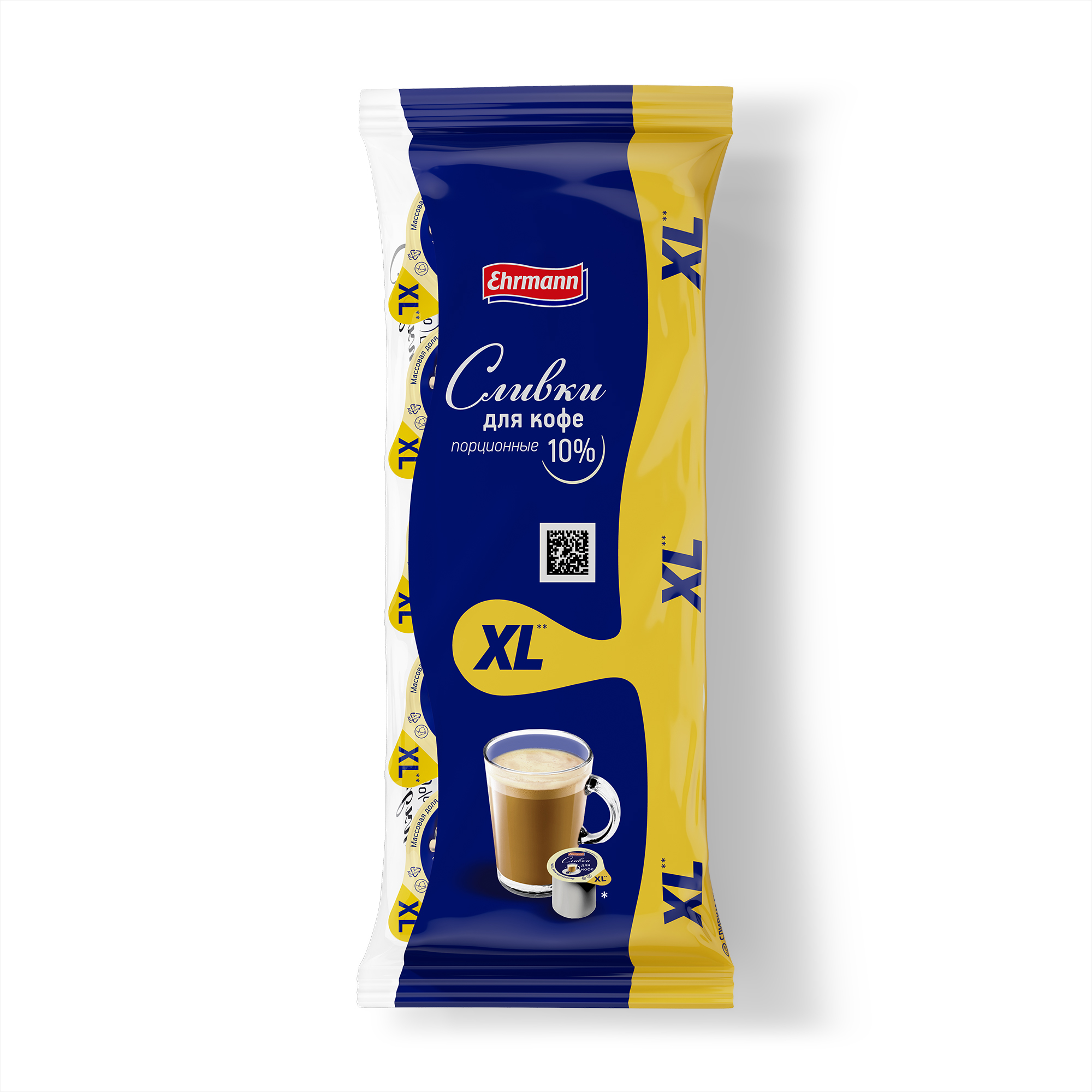 

Сливки Ehrmann порционные для кофе 10% 17 г x 10 шт