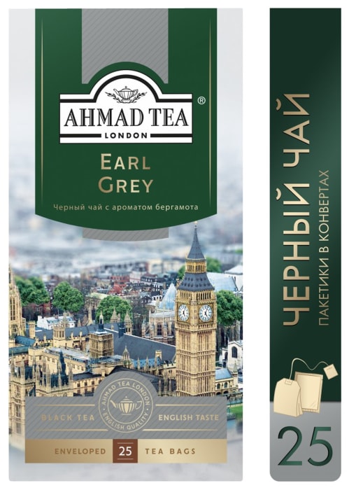 

Чай черный Ahmad Tea Earl Grey 25 пакетиков 50 г