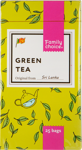 

Чай зеленый Family Choice 25 пакетиков 42.5 г