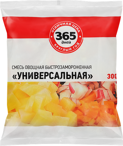 Смесь овощная 365 дней Универсальная 300 г