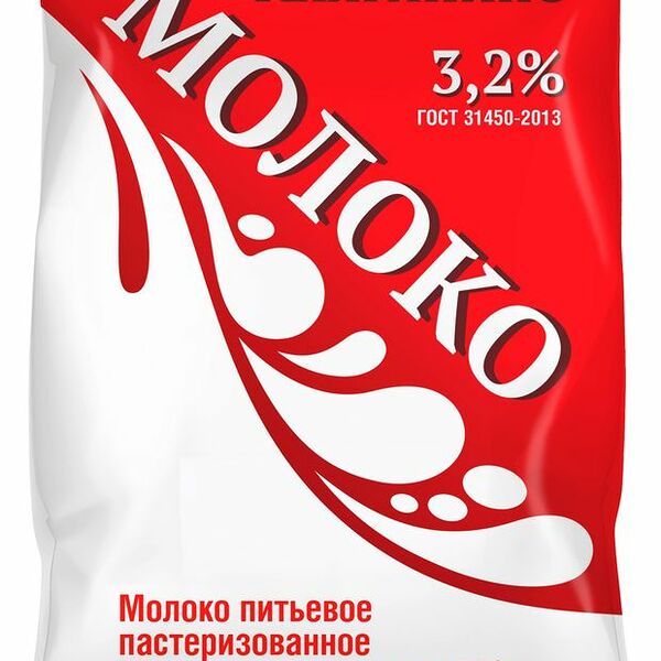 Молоко Княгинино пастеризованное 3.2% 900 мл