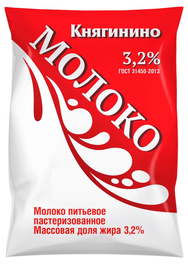 

Молоко Княгинино пастеризованное 3.2% 900 мл