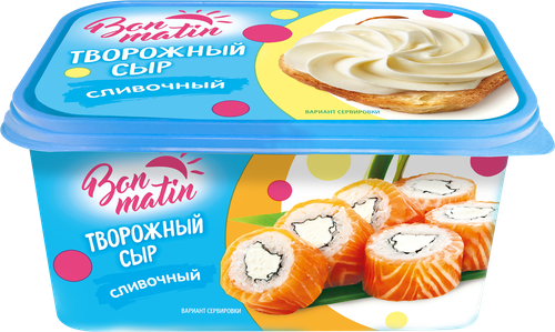 

Сыр творожный Bon Matin Сливочный 30% без змж 380 г