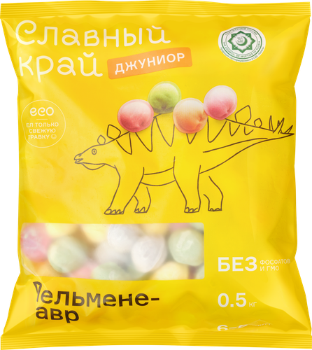 

Пельмени Славный край Джуниор Халяль 500 г