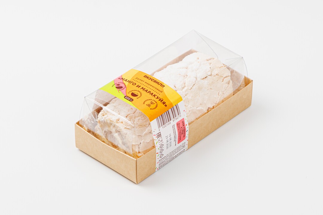 

Рулет меренговый ВкусВилл Манго и маракуйя 220 г