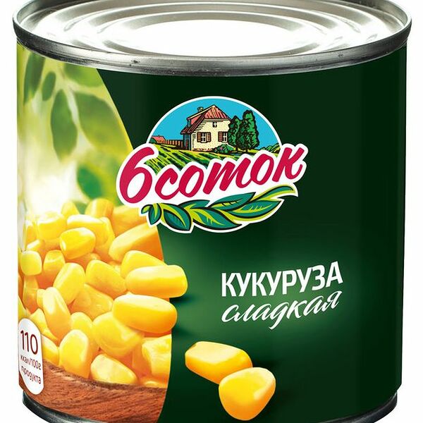 Кукуруза сладкая 6 соток 340 г