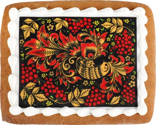 

Пряник Лента Русские узоры Хохлома 100 г