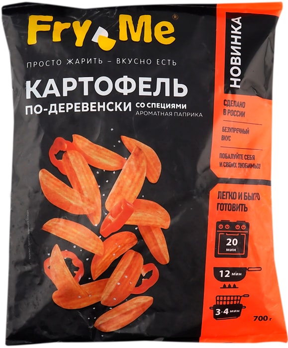 

Картофель по-деревенски Fry Me со специями Ароматная паприка 700 г
