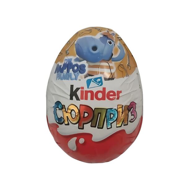 Шоколадное яйцо KINDER SURPRISE (Т1) из мол. шоколада с игрушкой внутри вес 20г