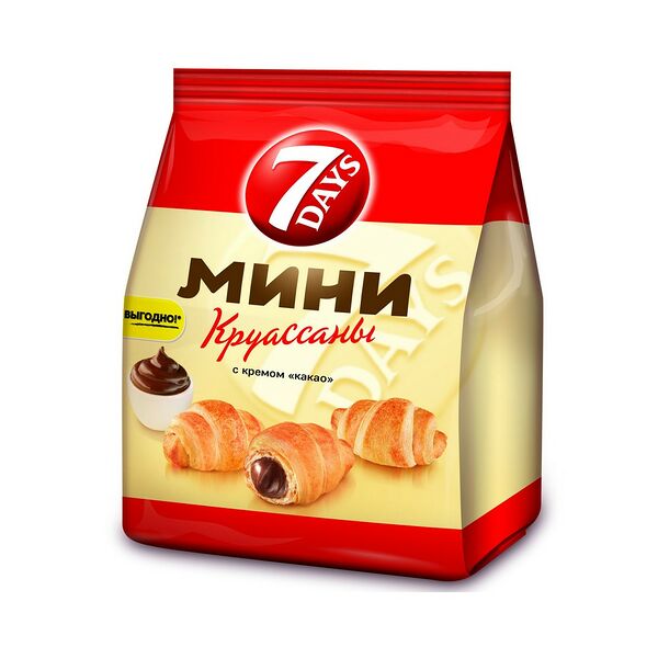 Круассан мини 7 DAYS с кремом какао 105г
