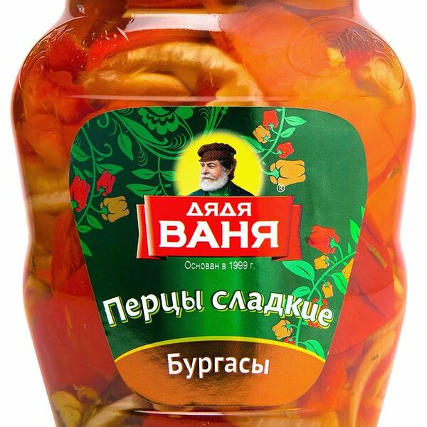 Перец сладкий маринованный Дядя Ваня Бургасы 680 г