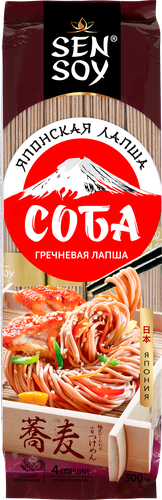 

Лапша гречневая Soba Sen Soy Premium 300 г