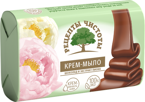 

Мыло туалетное Рецепты чистоты Шоколад-Пион 100 г