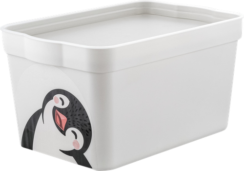 

Ящик для хранения с крышкой Keeplex Happy Penguin 2.3 л цвет в ассортименте