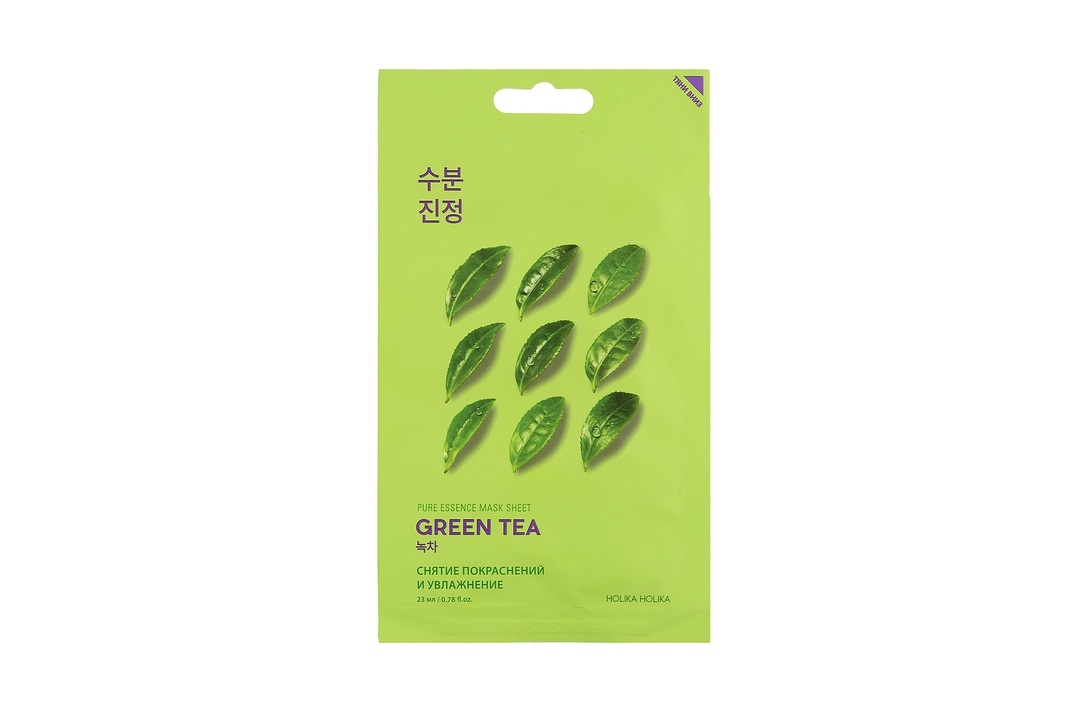 

Маска тканевая для лица Holika Holika Pure Essence противовоспалительная с экстрактом зеленого чая 23 мл