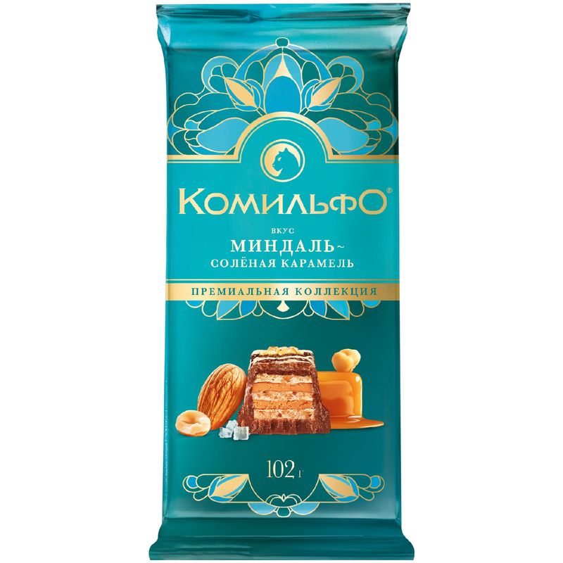 

Шоколад Комильфо миндаль, соленая карамель 102 г