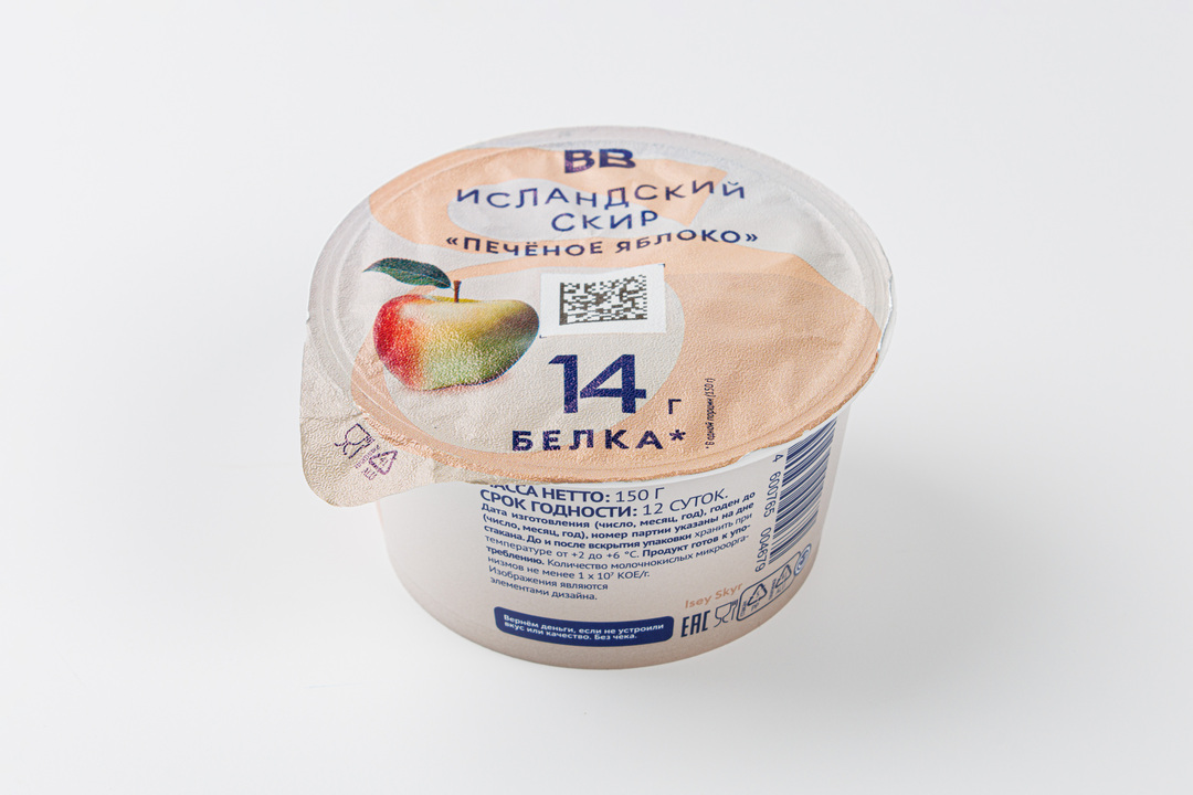 

Исландский скир ВкусВилл Печеное яблоко 1,2% 150 г