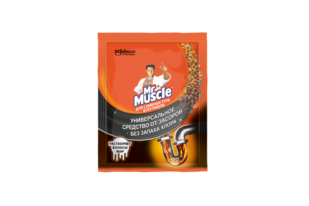 

Гранулы Mr.Muscle для прочистки сливных труб 70 г