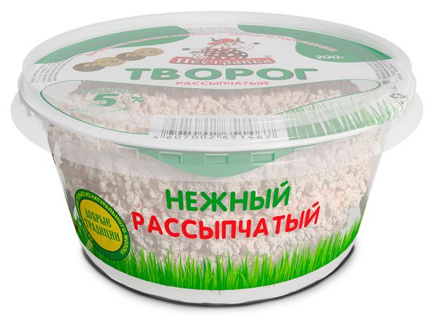 

Творог Пестравка рассыпчатый 5%