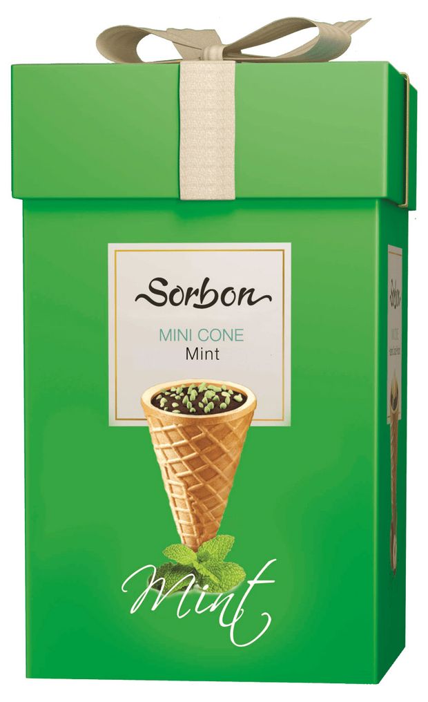 

Конфеты Sorbon Мини-рожок хрустящий аромат мяты и воздушные зерна 200 г