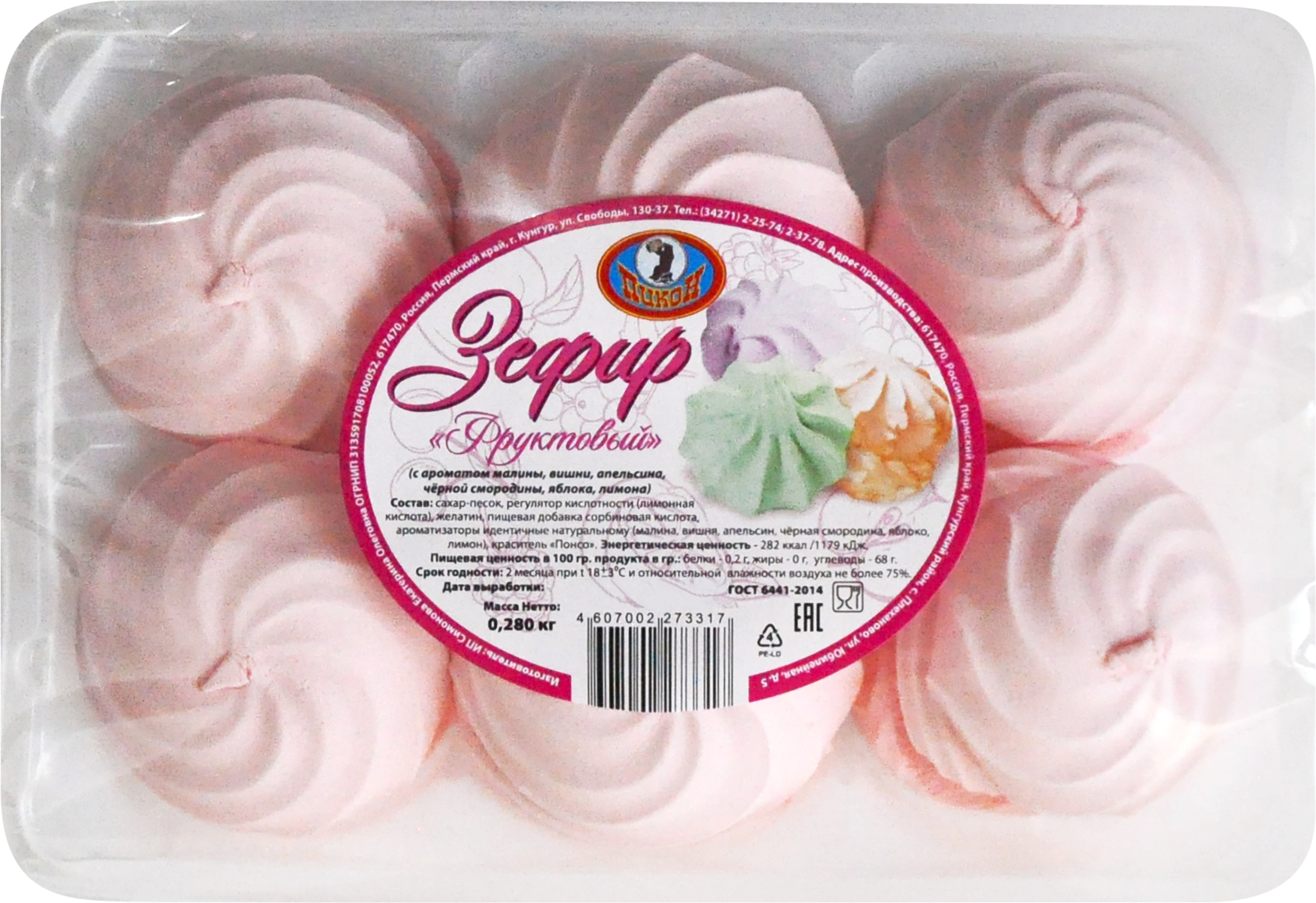 

Зефир Пикон Фруктовый 280 г