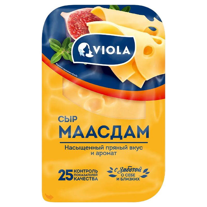 

Сыр полутвердыйViola маасдам 45% 120 г