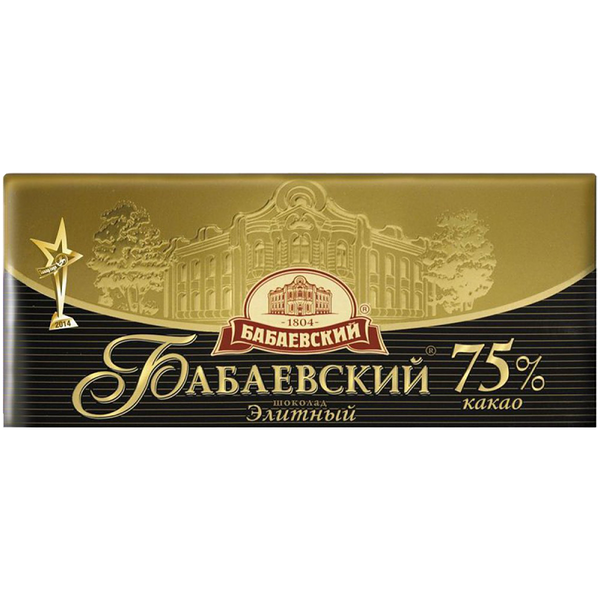 Шоколад горький Бабаевский Элитный 75% 200 г