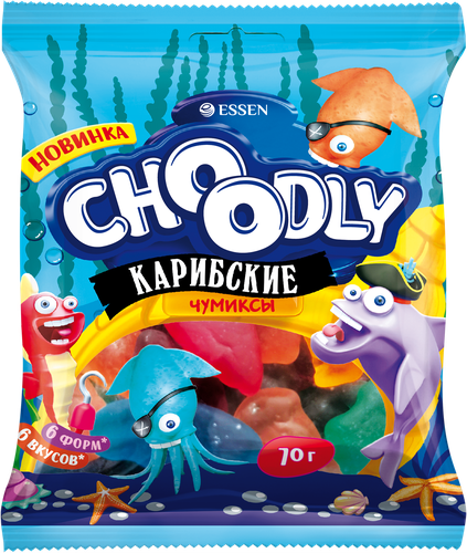 

Жевательный мармелад Essen Choоdly карибские чумиксы 70 г