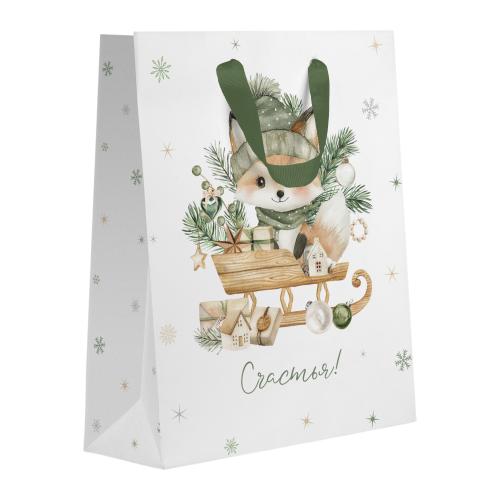 

Подарочный пакет City Home Trade Christmas Woodland 31 x 25 x 11 см 1 шт. дизайн в ассортименте