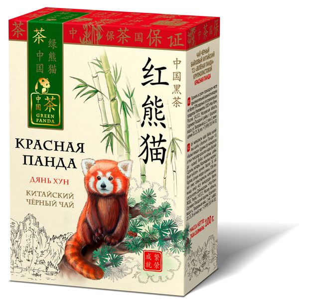 

Чай черный Зеленая Панда Красный петух листовой