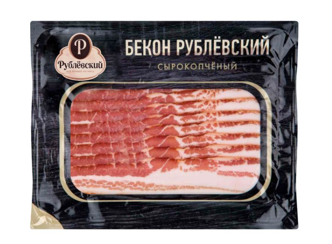 

Бекон сырокопченый МПЗ Рублевский нарезка 150 г