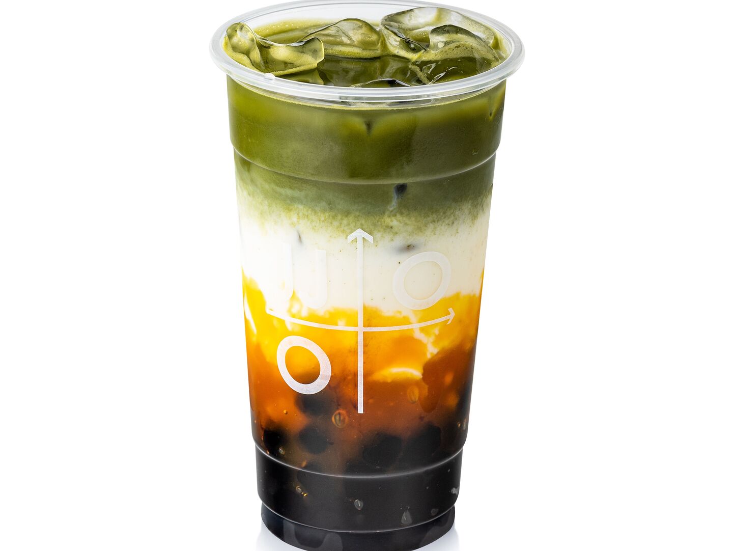 Матча-Манго латте с карамельной тапиокой Jinju (bubble tea)
