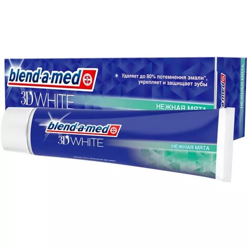 

Зубная паста Blend-a-med 3D White Отбеливающая нежная мята 100 мл