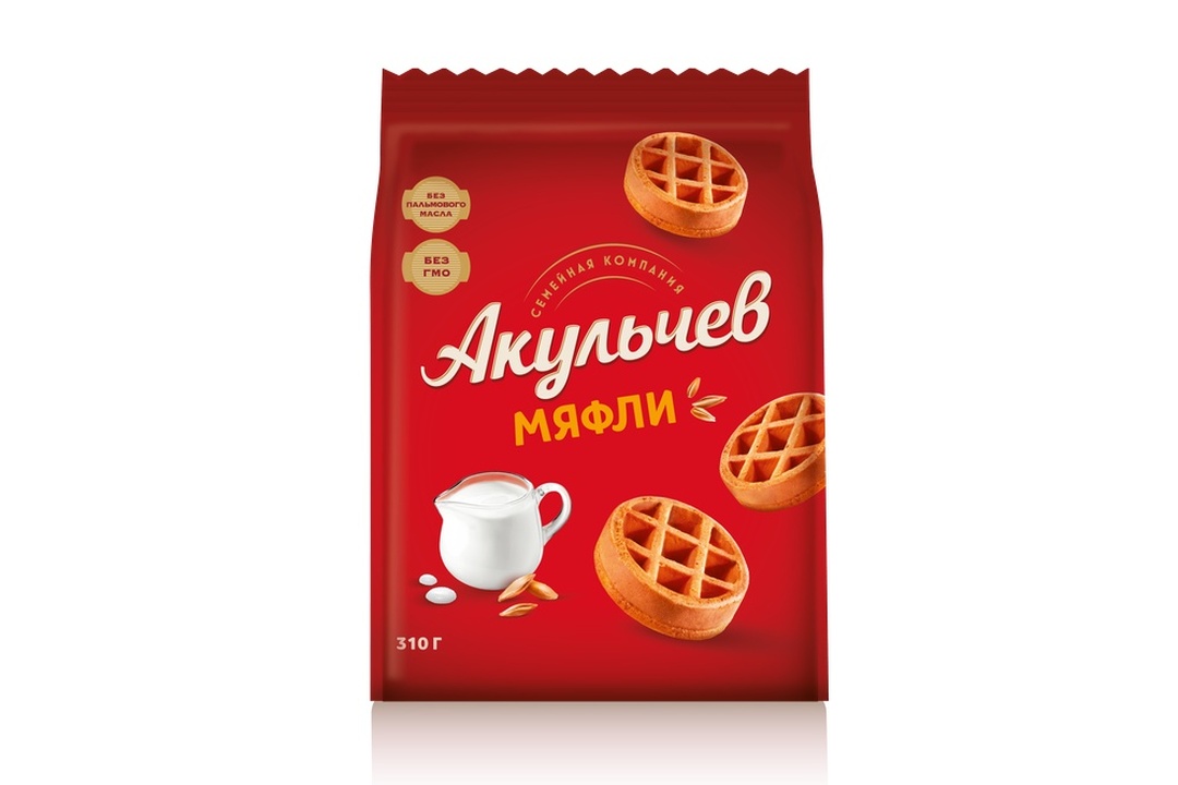 

Вафли Акульчев Мяфли мягкие 310 г