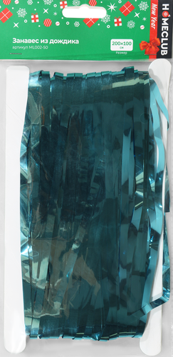 

Занавес из дождика Homeclub 200х100 см, винил Арт. ML002-50, в ассортименте