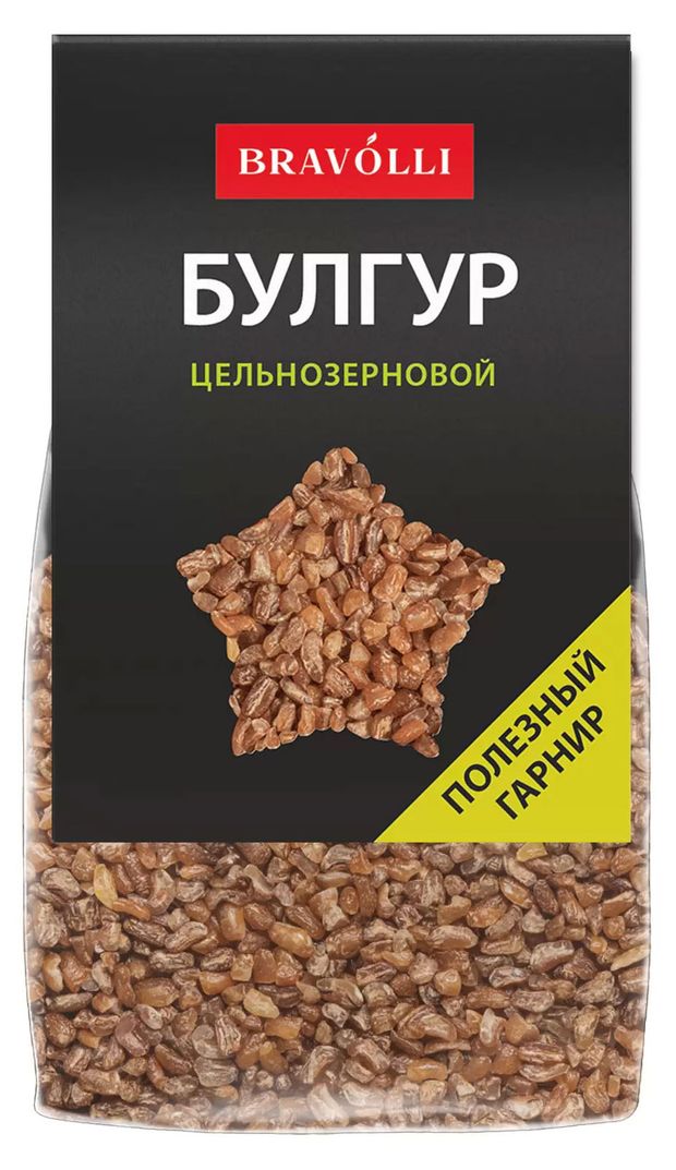 

Булгур цельнозерновой Bravolli