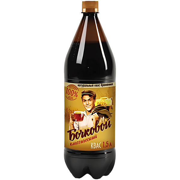 Квас Афанасий Бочковой Классический фильтрованный 1.5 л