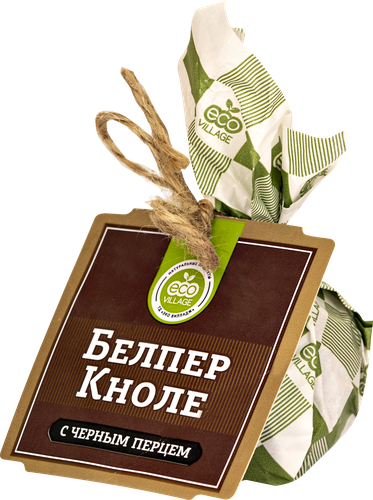 

Сыр Eco Village Бельпер Кнолле с черным перцем 45% 100 г