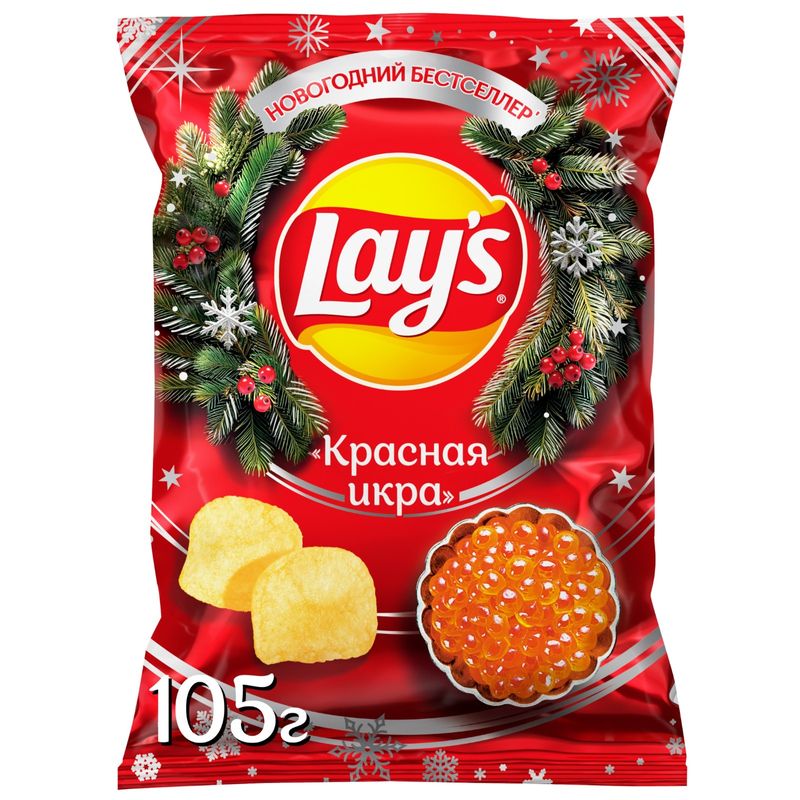 

Картофельные чипсы Lay's Красная Икра 105 г