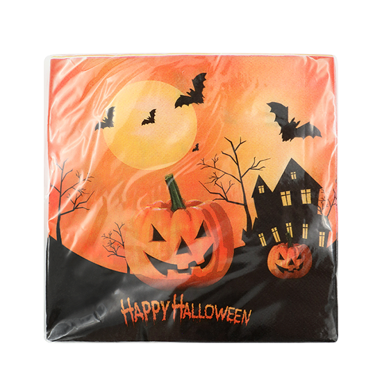Салфетки бумажные Homeclub Хэллоуин 33x33 см 20 шт.