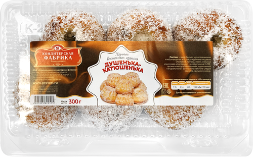 

Пирожное Новокузнецкая КФ душенька-катюшенька шоколадная 300 г