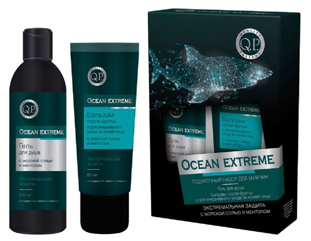 

Подарочный набор Compliment Men Care Ocean Ex (280 мл): Гель для душа 200 мл + Бальзам после бритья 80 мл