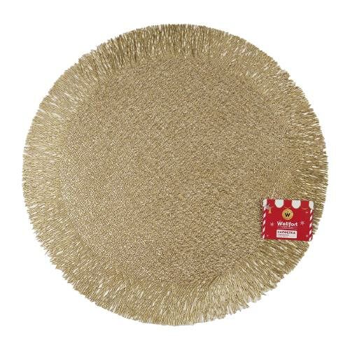 Салфетка сервировочная Wellfort круглая литая золото 38 см