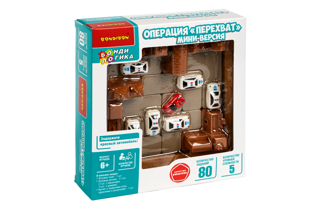 

Игра настольная Bondibon Логическая операция перехват мини-версия