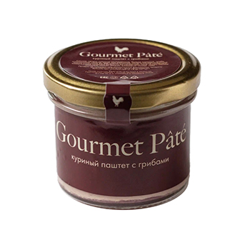 

Паштет Gourmet Pate из куриной печени с грибами 90 г